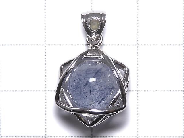【動画】【1点もの】ブルールチルクォーツ モルダバイト付きペンダントトップ SILVER925製 NO.1 サムネイル2