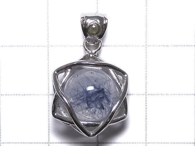 【動画】【1点もの】ブルールチルクォーツ モルダバイト付きペンダントトップ SILVER925製 NO.4 サムネイル2