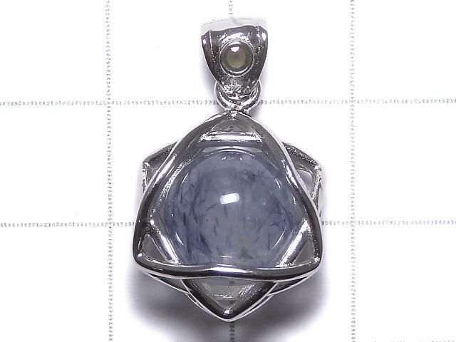 【動画】【1点もの】ブルールチルクォーツ モルダバイト付きペンダントトップ SILVER925製 NO.6 サムネイル2
