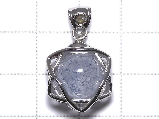 【動画】【1点もの】ブルールチルクォーツ モルダバイト付きペンダントトップ SILVER925製 NO.9 サムネイル2