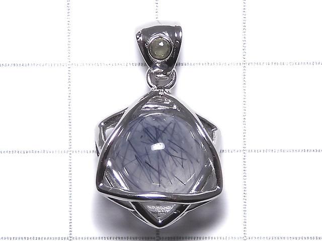 【動画】【1点もの】ブルールチルクォーツ モルダバイト付きペンダントトップ SILVER925製 NO.17 サムネイル2