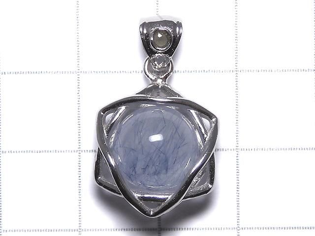 【動画】【1点もの】ブルールチルクォーツ モルダバイト付きペンダントトップ SILVER925製 NO.18 サムネイル2