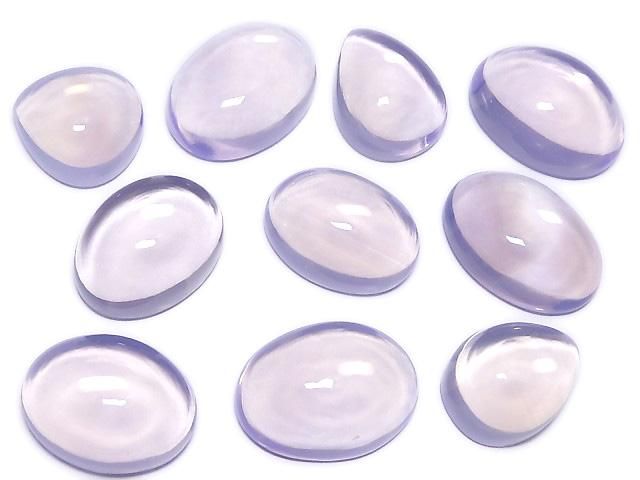 【動画】【1点もの】宝石質スコロライトAAA カボション 10個セット NO.609の画像