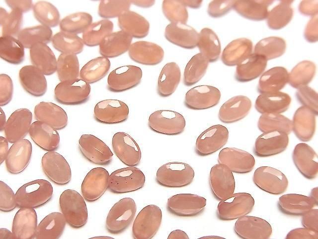 【動画】ペルー産インカローズAAA ルース オーバルファセットカット5×3mm 5粒の画像