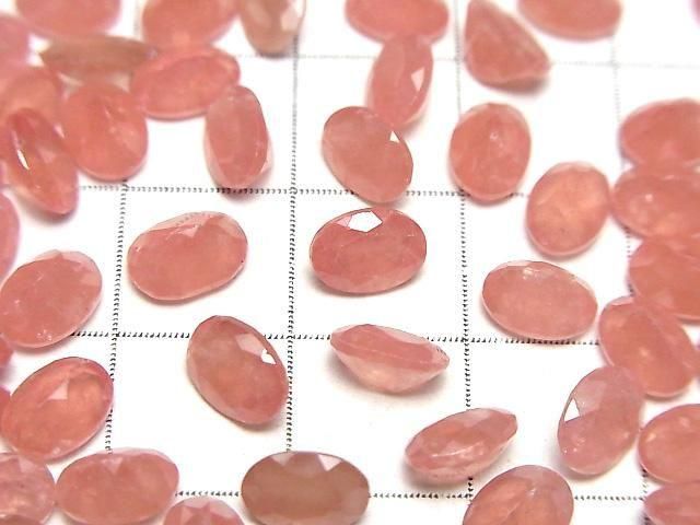 【動画】ペルー産インカローズAAA ルース オーバルファセットカット7×5mm 3粒 サムネイル2