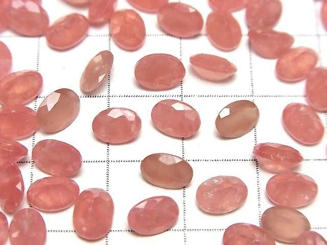 【動画】ペルー産インカローズAAA ルース オーバルファセットカット7×5mm 3粒 サムネイル3