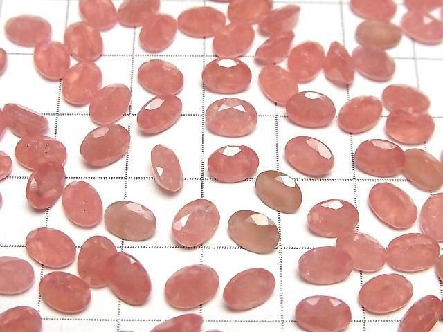 【動画】ペルー産インカローズAAA ルース オーバルファセットカット7×5mm 3粒 サムネイル4
