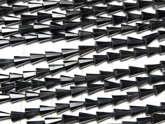 【動画】宝石質ブラックスピネルAAA 変形ドロップカット 1連(約32cm) サムネイル3