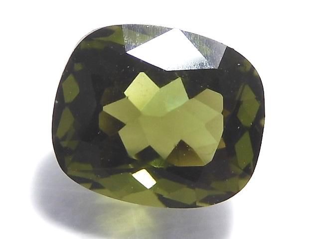 【動画】【1点もの】宝石質モルダバイトAAA ファセットカット ルース 1粒 NO.5の画像