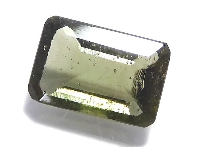 【動画】【1点もの】宝石質モルダバイトAAA ファセットカット ルース 1粒 NO.7の画像