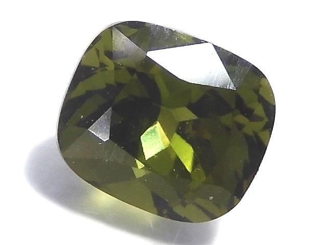 【動画】【1点もの】宝石質モルダバイトAAA ファセットカット ルース 1粒 NO.10の画像