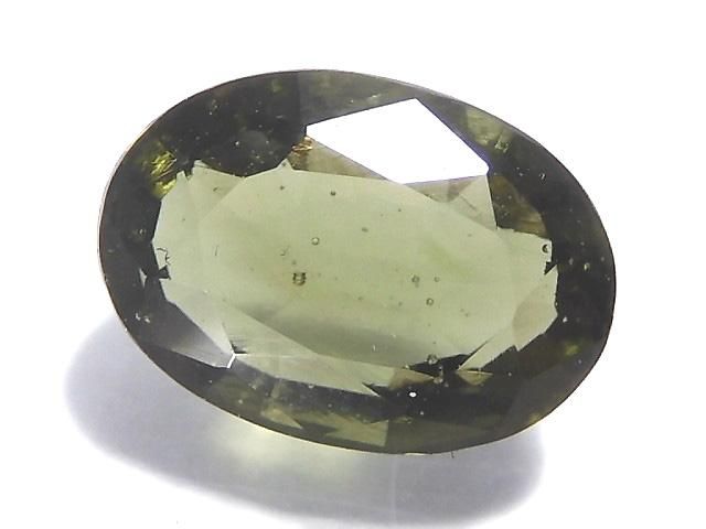 【動画】【1点もの】宝石質モルダバイトAAA ファセットカット ルース 1粒 NO.11の画像