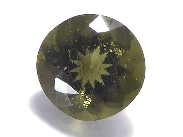 【動画】【1点もの】宝石質モルダバイトAAA ファセットカット ルース 1粒 NO.13の画像