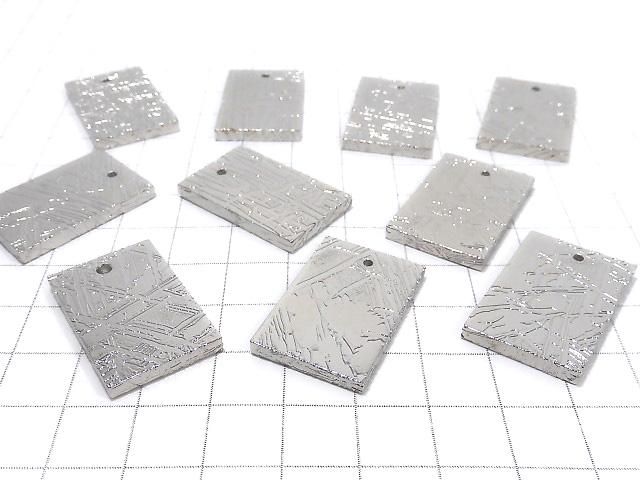 【動画】メテオライト(アルタイ隕石) 穴あきレクタングル27×17mm 1個 サムネイル4