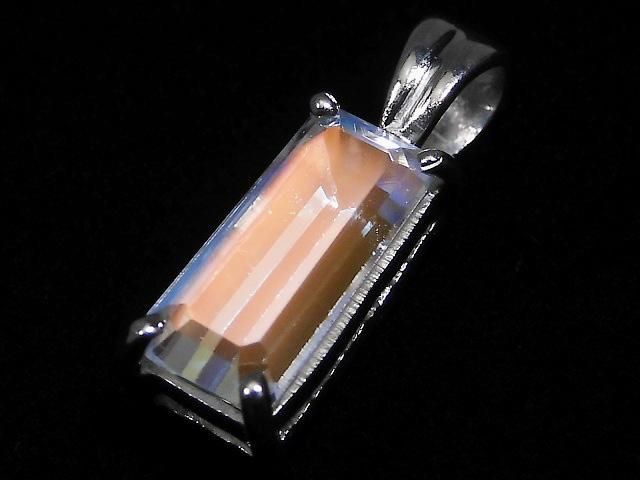 【動画】【1点もの】宝石質アンデシンラブラドライト ペンダントトップ SILVER925製 NO.38の画像