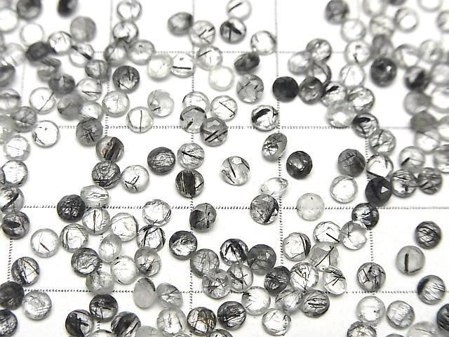 【動画】宝石質トルマリンクォーツAAA- ルース ラウンドファセットカット3×3mm 10粒 サムネイル3