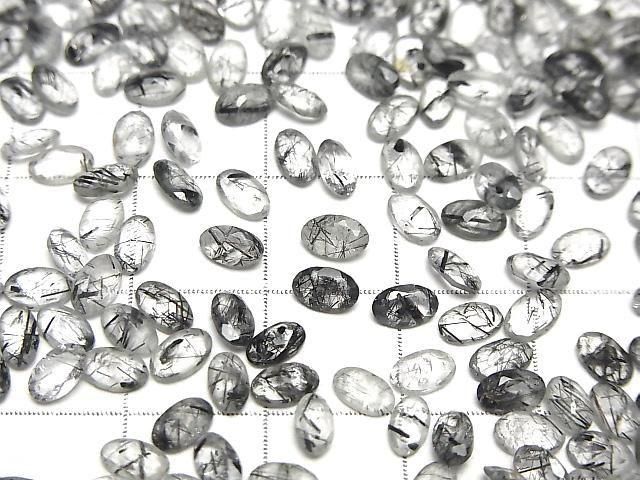 【動画】宝石質トルマリンクォーツAAA- ルース オーバルファセットカット5×3mm 5粒 サムネイル3