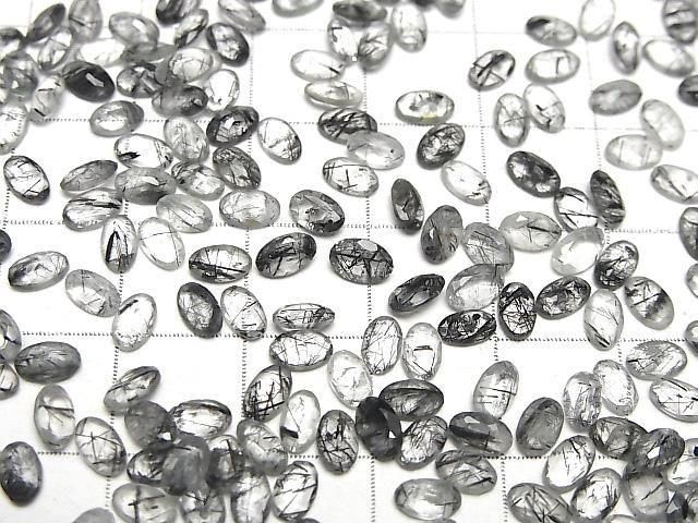 【動画】宝石質トルマリンクォーツAAA- ルース オーバルファセットカット5×3mm 5粒 サムネイル4