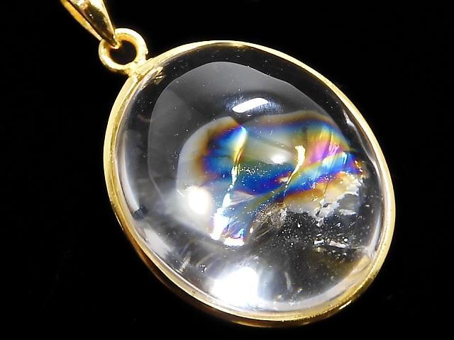 【動画】【1点もの】アイリスクォーツAAA- ペンダントトップ 18KGP製 NO.100の画像