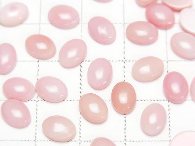 【動画】高品質クィーンコンクシェルAAA オーバル カボション8×6mm 2個 サムネイル2