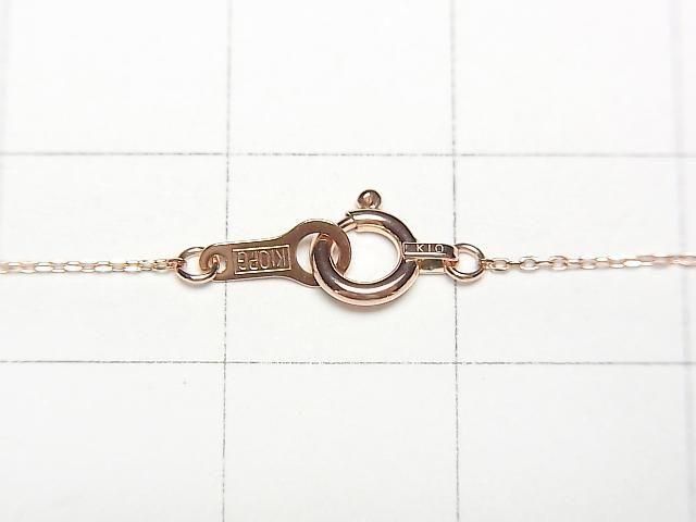 【動画】【K10 Pink Gold】カット小豆(あずき)チェーン 0.7mm ネックレス 1本(約40cm) サムネイル2