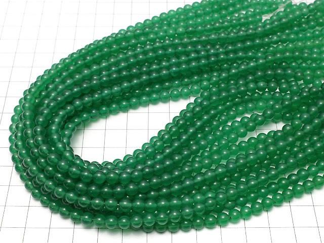 グリーンオニキスAAA ラウンド5mm 1連(約36cm) サムネイル4