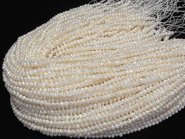【動画】淡水真珠AA ホワイト ポテト4~5mm 1連(約33cm) サムネイル4
