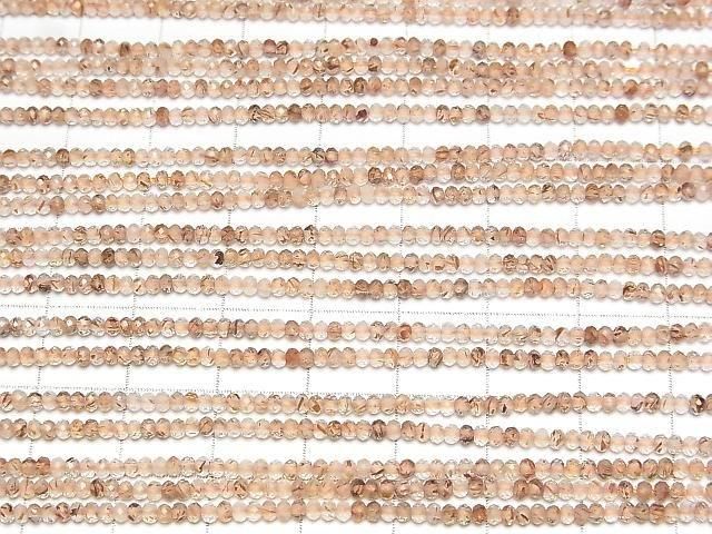 【動画】【素晴らしい輝き】ブラウンルチルクォーツAA++ ボタンカット2×2×1.5mm 1連(約37cm) サムネイル3