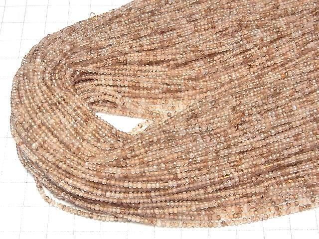 【動画】【素晴らしい輝き】ブラウンルチルクォーツAA++ ボタンカット2×2×1.5mm 1連(約37cm) サムネイル4
