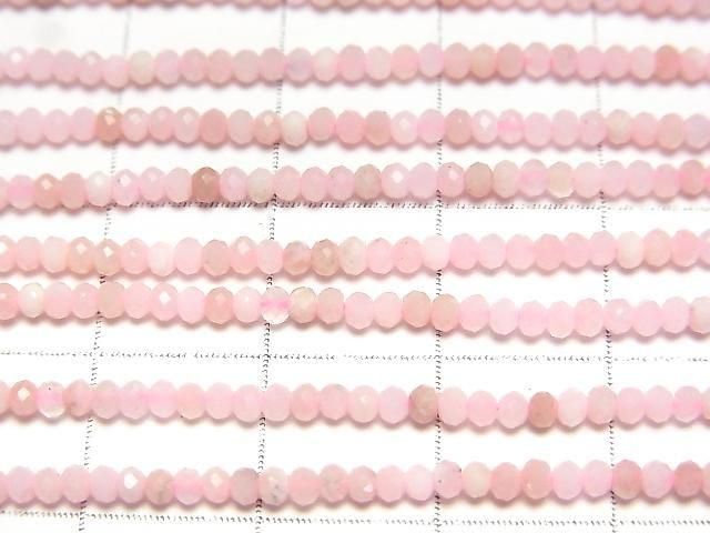 【動画】【素晴らしい輝き】ピンクオパールAAA- ボタンカット2×2×1.5mm 1連(約37cm) サムネイル2
