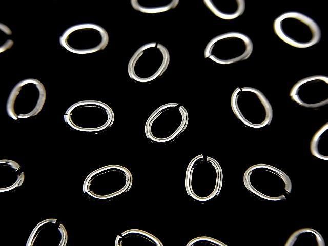 Silver925 丸カン(オーバル) 【3mm】【4mm】【5mm】 ロジウム 20個の画像