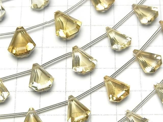 【動画】宝石質ハニークォーツAAA 変形ダイヤカット 1連(6粒) サムネイル3