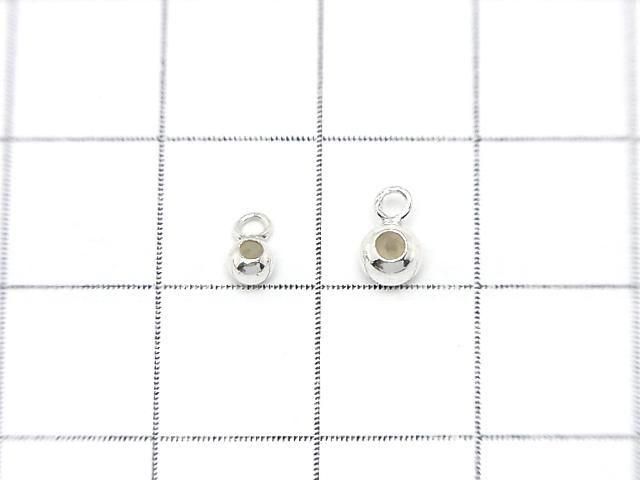 Silver925 カン付きスライドボール 【3mm】【4mm】 生地 5個 サムネイル2