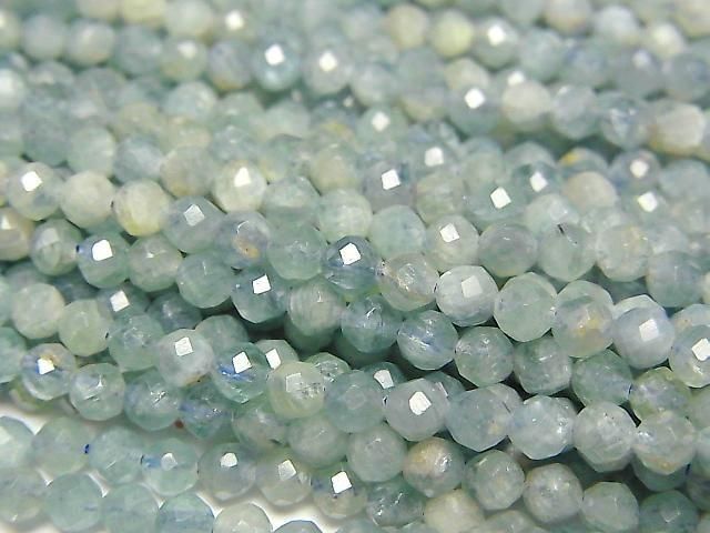【動画】【素晴らしい輝き】ブルーグリーンカイヤナイトAA++ ラウンドカット3.5mm 1連(約36cm)
の画像