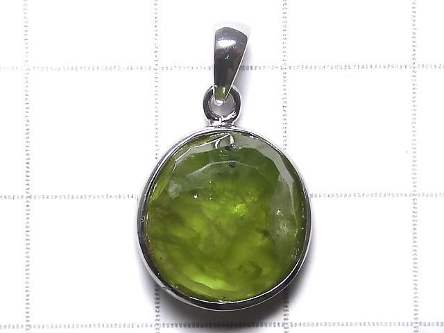【動画】【1点もの】宝石質ペリドットAAA- カット入りペンダントトップ SILVER925製 NO.49 サムネイル2