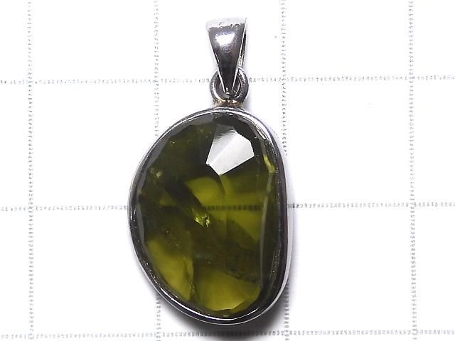 【動画】【1点もの】宝石質ペリドットAAA- カット入りペンダントトップ SILVER925製 NO.56 サムネイル2