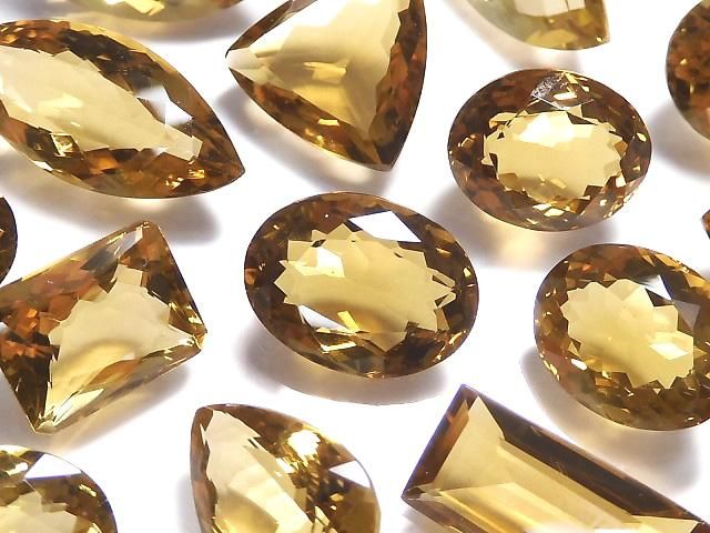 【動画】【1点もの】宝石質ビアクォーツAAA ルース ファセットカット 26粒セット NO.22の画像