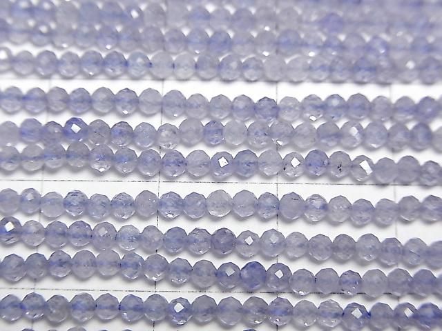 【動画】【素晴らしい輝き】タンザナイトAAA- 極小ラウンドカット2mm 1連(約36cm) サムネイル2