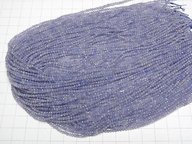 【動画】【素晴らしい輝き】タンザナイトAAA- 極小ラウンドカット2mm 1連(約36cm) サムネイル4