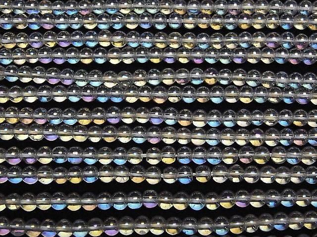 【動画】アクアクリスタル(溶錬水晶) ラウンド4mm 1連(約36cm) サムネイル3