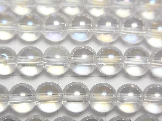 【動画】アクアクリスタル(溶錬水晶) ラウンド6mm 1連(約36cm) サムネイル2