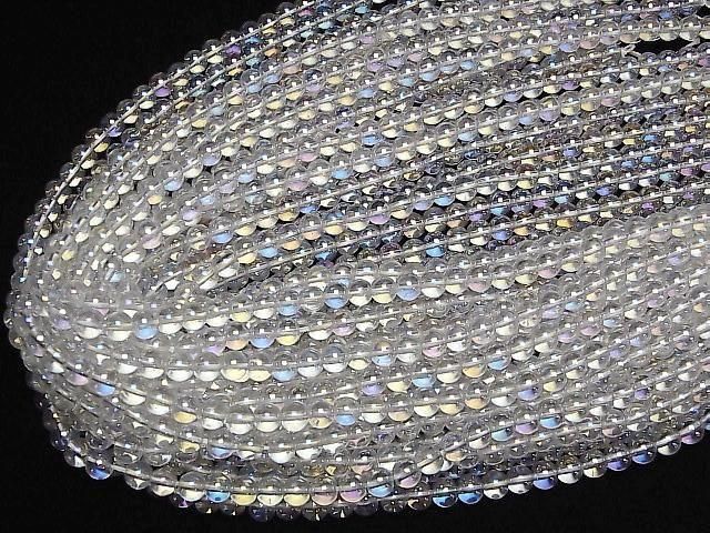 【動画】アクアクリスタル(溶錬水晶) ラウンド6mm 1連(約36cm) サムネイル4