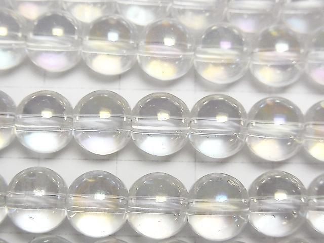 【動画】アクアクリスタル(溶錬水晶) ラウンド8mm 1連(約36cm) サムネイル2