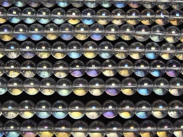 【動画】アクアクリスタル(溶錬水晶) ラウンド8mm 1連(約36cm) サムネイル3