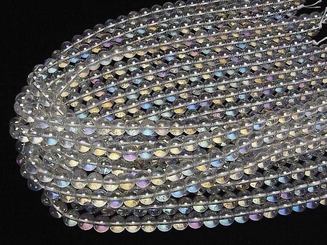 【動画】アクアクリスタル(溶錬水晶) ラウンド8mm 1連(約36cm) サムネイル4