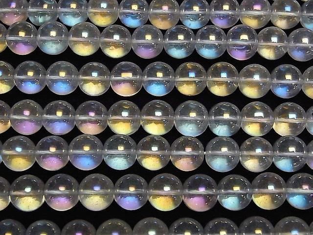 【動画】アクアクリスタル(溶錬水晶) ラウンド10mm 1連(約36cm) サムネイル3