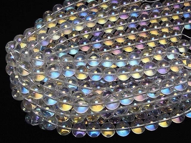 【動画】アクアクリスタル(溶錬水晶) ラウンド14mm 1連(約35cm) サムネイル4