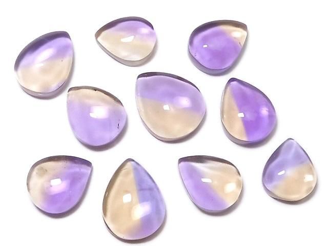【動画】【1点もの】宝石質アメトリンAAA カボション 10個セット NO.416の画像