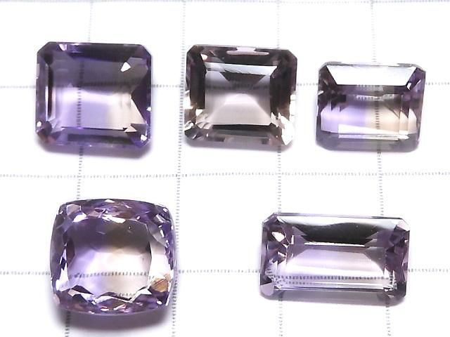 【動画】【1点もの】宝石質アメトリンAAA ルース ファセットカット 5粒セット NO.286 サムネイル2