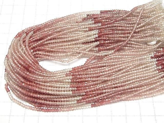 【動画】【素晴らしい輝き】アンデシンAAA- ボタンカット2.5×2.5×1.5mm カラーグラデーション 1連(約30cm) サムネイル4